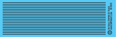 N Scale - Scale Striping Set 3in Black