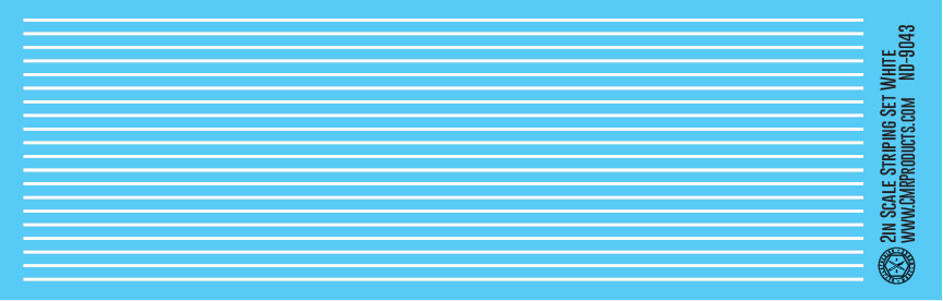 Scale Striping Set 2in White
