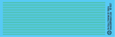 N Scale - Scale Striping Set 2in Green