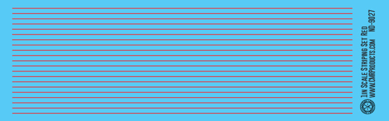 Scale Striping Set 1in Red