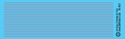 N Scale - Scale Striping Set 1in Red