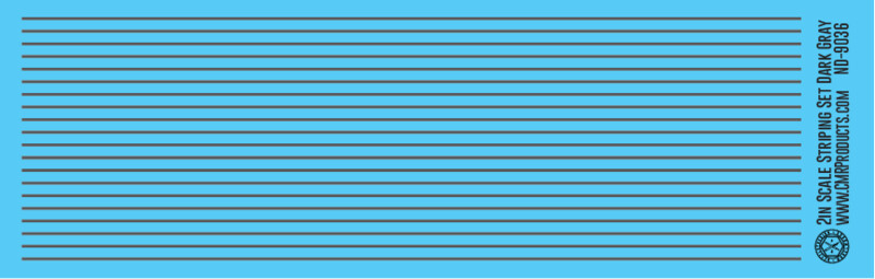 Scale Striping Set 2in Dark Gray