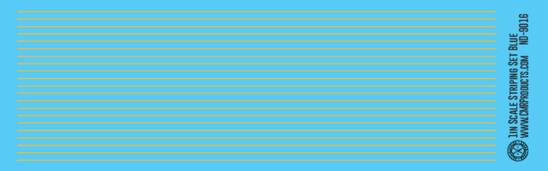 Scale Striping Set 1in Gold