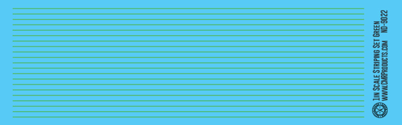Scale Striping Set 1in Green