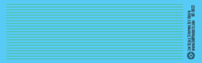 N Scale - Scale Striping Set 1in Green