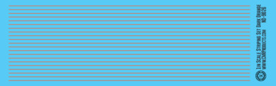 N Scale - Scale Striping Set 1in Dark Orange