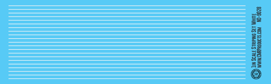 Scale Striping Set 1in White