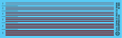 Scale Striping Set Mixed Size Maroon