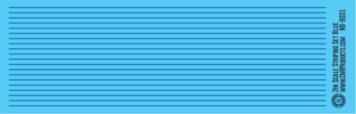 N Scale - Scale Striping Set 2in Blue