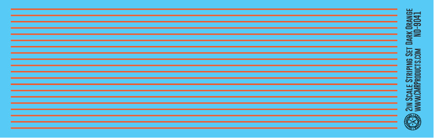 Scale Striping Set 2in Dark Orange