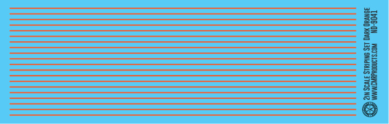 Scale Striping Set 2in Dark Orange