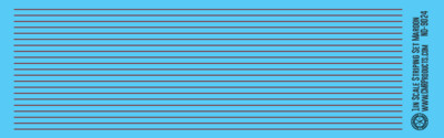 N Scale - Scale Striping Set 1in Maroon