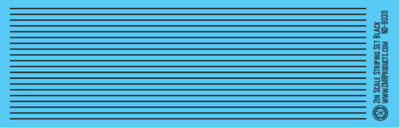 N Scale - Scale Striping Set 2in Black
