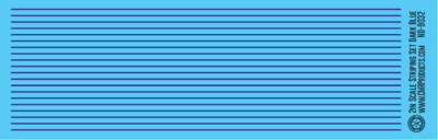 N Scale - Scale Striping Set 2in Dark Blue