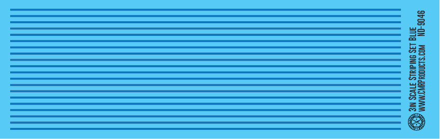 Scale Striping Set 3in Blue