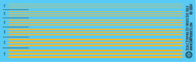 N Scale - Scale Striping Set Mixed Size Gold