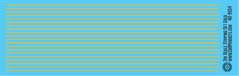 Scale Striping Set 2in Gold