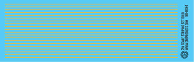 N Scale - Scale Striping Set 2in Gold