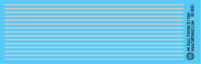 N Scale - Scale Striping Set 4in Gray