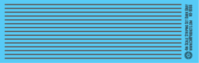 N Scale - Scale Striping Set 4in Dark Gray