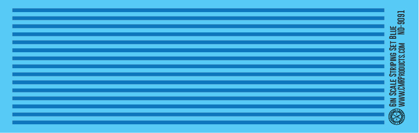 Scale Striping Set 6in Blue