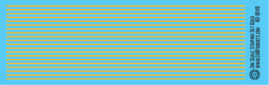 Scale Striping Set 3in Gold