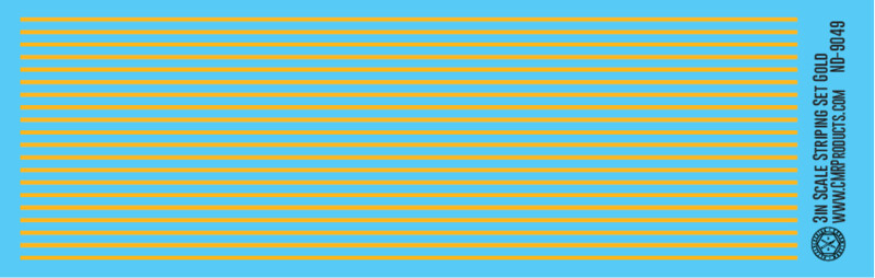 Scale Striping Set 3in Gold