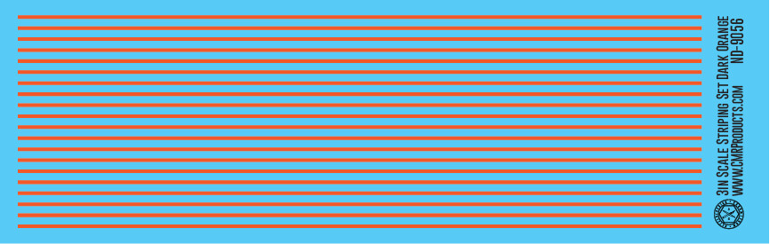 Scale Striping Set 3in Dark Orange