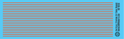 N Scale - Scale Striping Set 3in Dark Orange