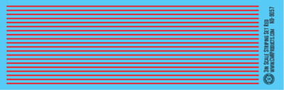 N Scale - Scale Striping Set 3in Red