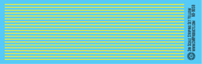 N Scale - Scale Striping Set 3in Yellow