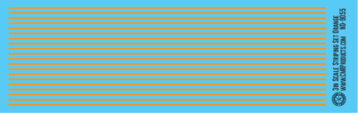 N Scale - Scale Striping Set 3in Orange