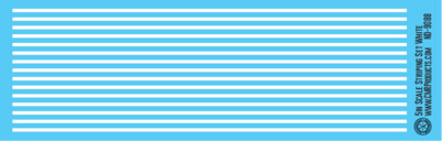 N Scale - Scale Striping Set 5in White