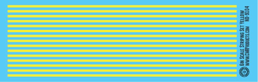 Scale Striping Set 6in Yellow