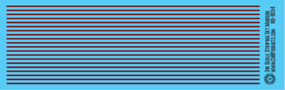 N Scale - Scale Striping Set 3in Maroon