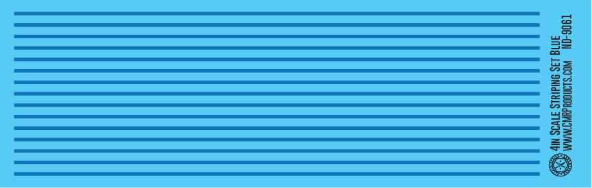 N Scale - Scale Striping Set 4in Blue