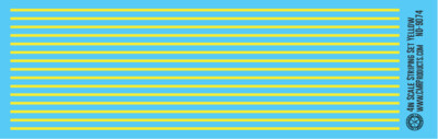 N Scale - Scale Striping Set 4in Yellow