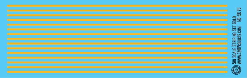 Scale Striping Set 5in Gold