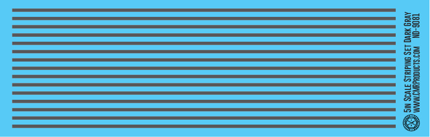 Scale Striping Set 5in Dark Gray