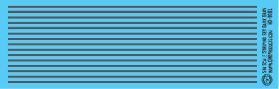 N Scale - Scale Striping Set 5in Dark Gray