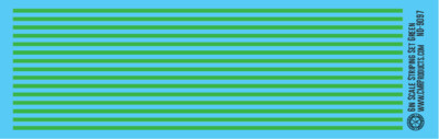 N Scale - Scale Striping Set 6in Green