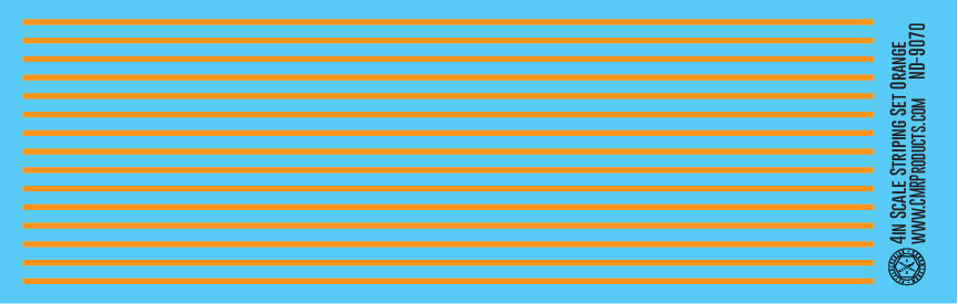 Scale Striping Set 4in Orange