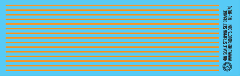 Scale Striping Set 4in Orange