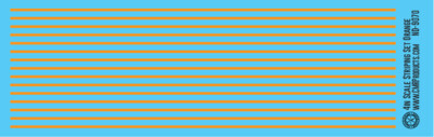 N Scale - Scale Striping Set 4in Orange
