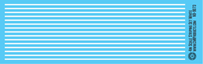N Scale - Scale Striping Set 4in White