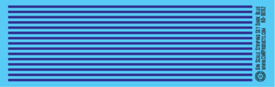 N Scale - Scale Striping Set 6in Dark Blue