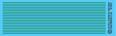 N Scale - Scale Striping Set 3in Dark Green
