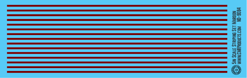 Scale Striping Set 5in Maroon