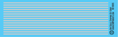 N Scale - Scale Striping Set 6in Gray