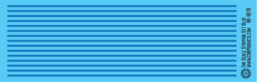 N Scale - Scale Striping Set 5in Blue